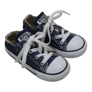 Converse All Star Denim BLue Toddler Infants Shoes Size 8 Low Top  7" Long